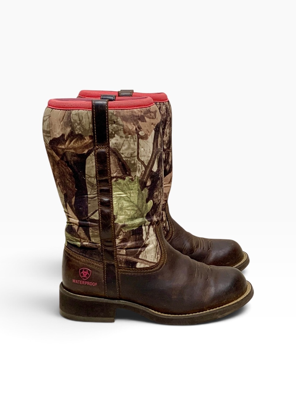 Women’s Ariat #10016244 Leather & Neoprene Camo Hunting Boots Size 9.5B
